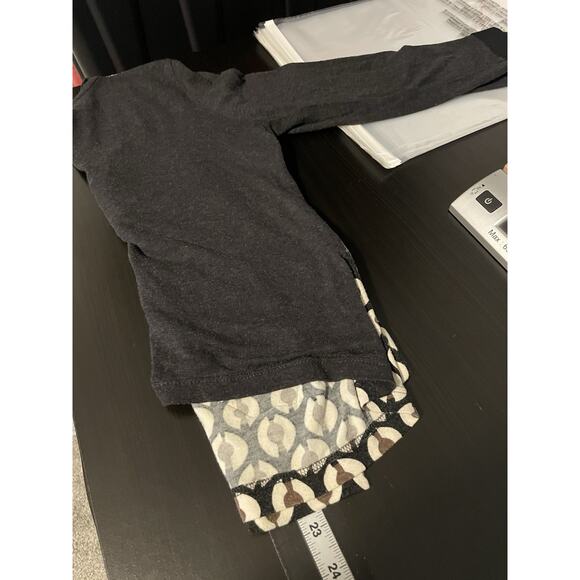 Bleu Blanc Rouge Womens Top Size FR 40 Floral Applique Art to Wear Wacky Y2K - Picture 8 of 9